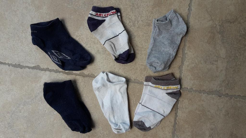 6 paar sneaker kousen mt 31 - 34, Gebruikt, Ophalen of Verzenden, Jongen, Sokken