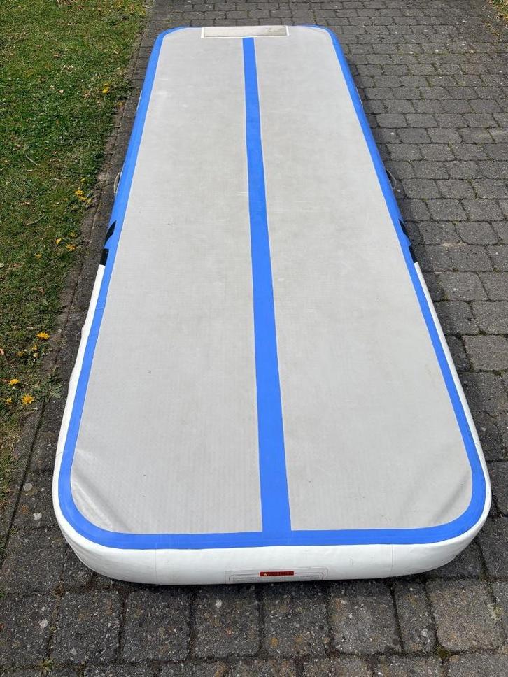 Airtrack Youare - 3m x 1,10m - incl. Electrische Pomp!, Sport en Fitness, Turnen, Gebruikt, Materiaal, Blauw, Ophalen