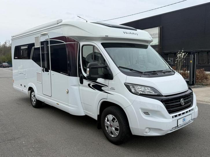 Hobby Optima DeLuxe T70, Caravans en Kamperen, Mobilhomes, Bedrijf, tot en met 4, Half-integraal, Hobby, Fiat, Diesel, Handgeschakeld
