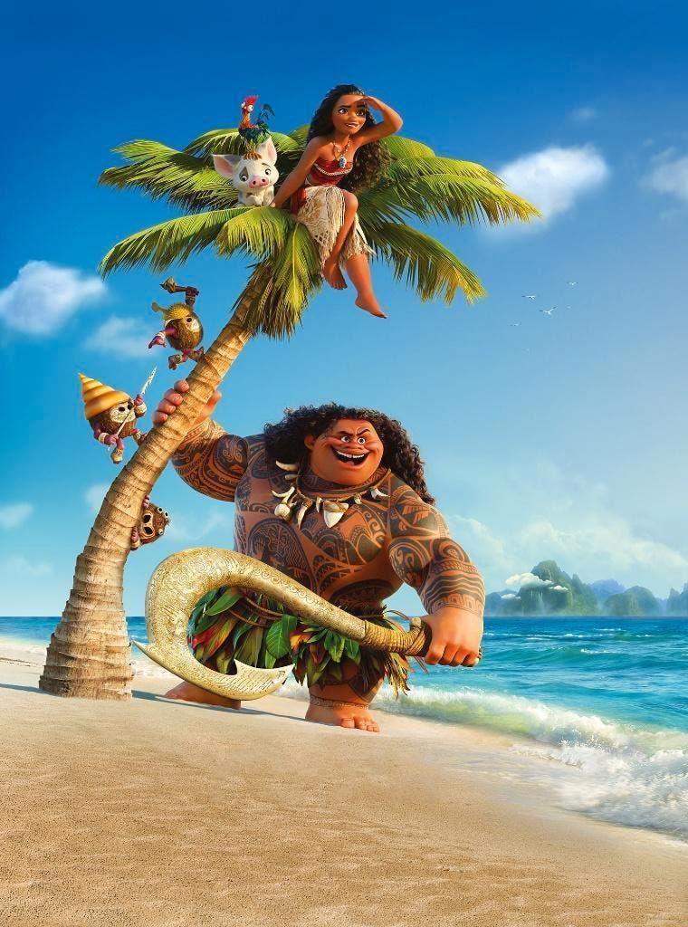 Vaiana Vlies Behang - 184x248 - Disney - Gratis Verzending, Ophalen of Verzenden, Nieuw, Wanddecoratie