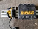 Scie circulaire DeWalt DWE576 + Rail de guidage + Coffret, Ophalen, Cirkelzaag, Zo goed als nieuw, Dewalt