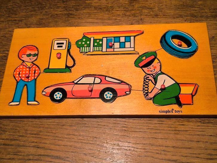 Set vintage inlegpuzzels, Simplex Toys, Antiek en Kunst, Antiek | Speelgoed, Ophalen of Verzenden
