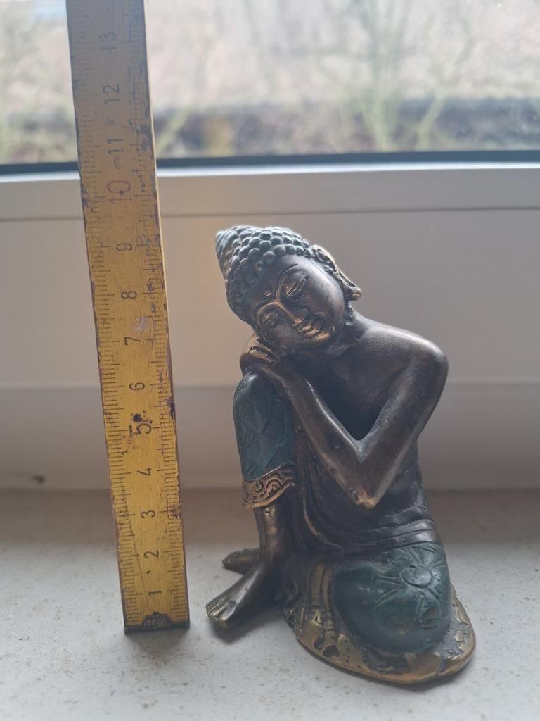 Brozen beeld - slapende boeddha, Huis en Inrichting, Woonaccessoires | Boeddhabeelden, Ophalen