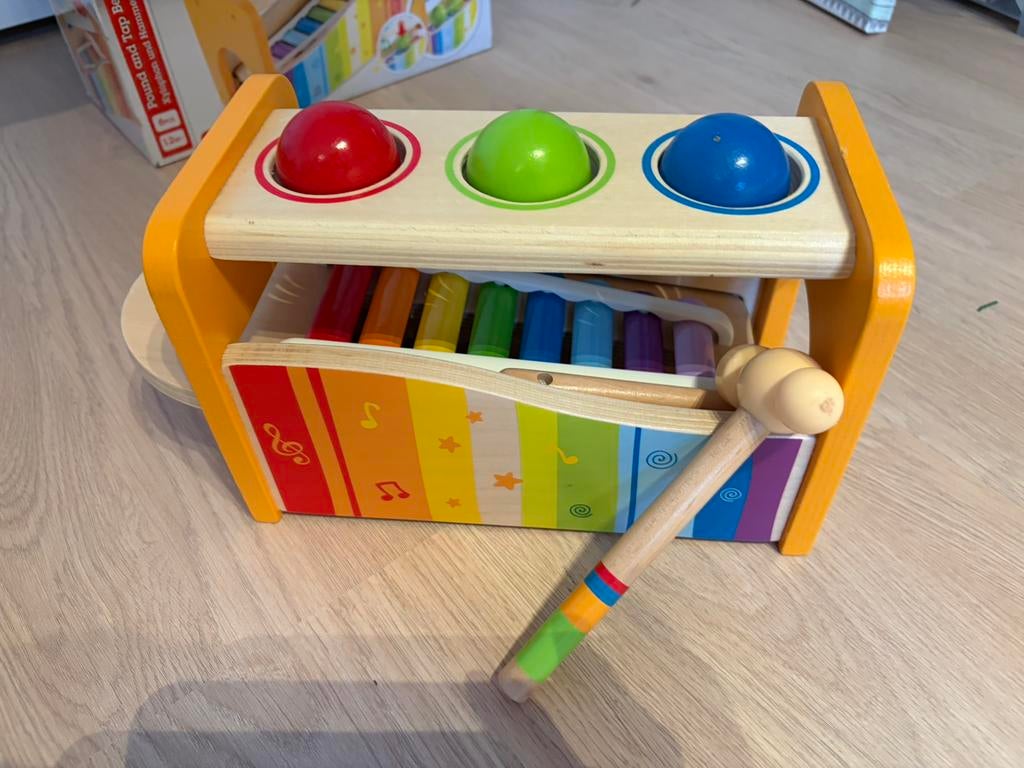 Hape - houten xlofoon hamerbank, Kinderen en Baby's, Ophalen, Zo goed als nieuw
