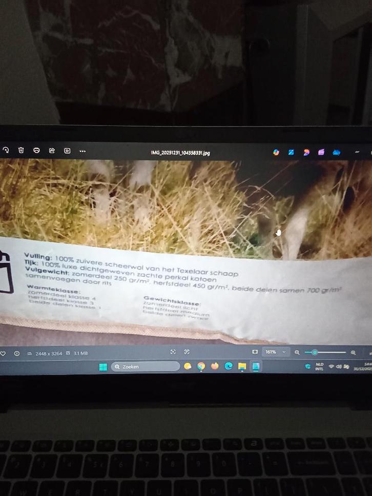 dekbed wol 220x200cm, Huis en Inrichting, Slaapkamer | Beddengoed, Ophalen