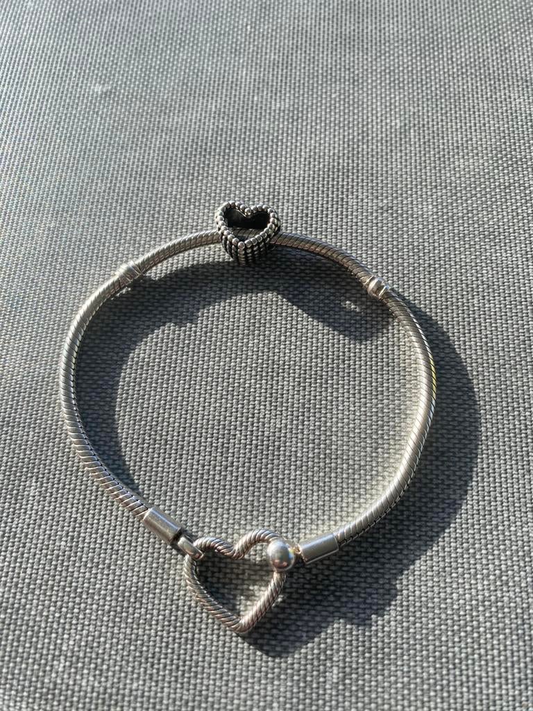 Pandora armband, Ophalen, Nieuw, Zilver, Met bedels of kralen