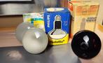3 Vintage gloeilampen, Ophalen, Gebruikt, Gloeilamp, 60 watt of meer