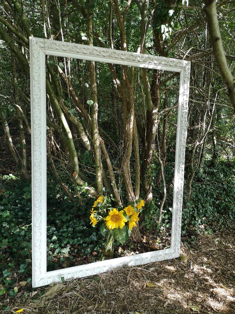 Heel grote antieke fotokader, Ophalen, Gebruikt