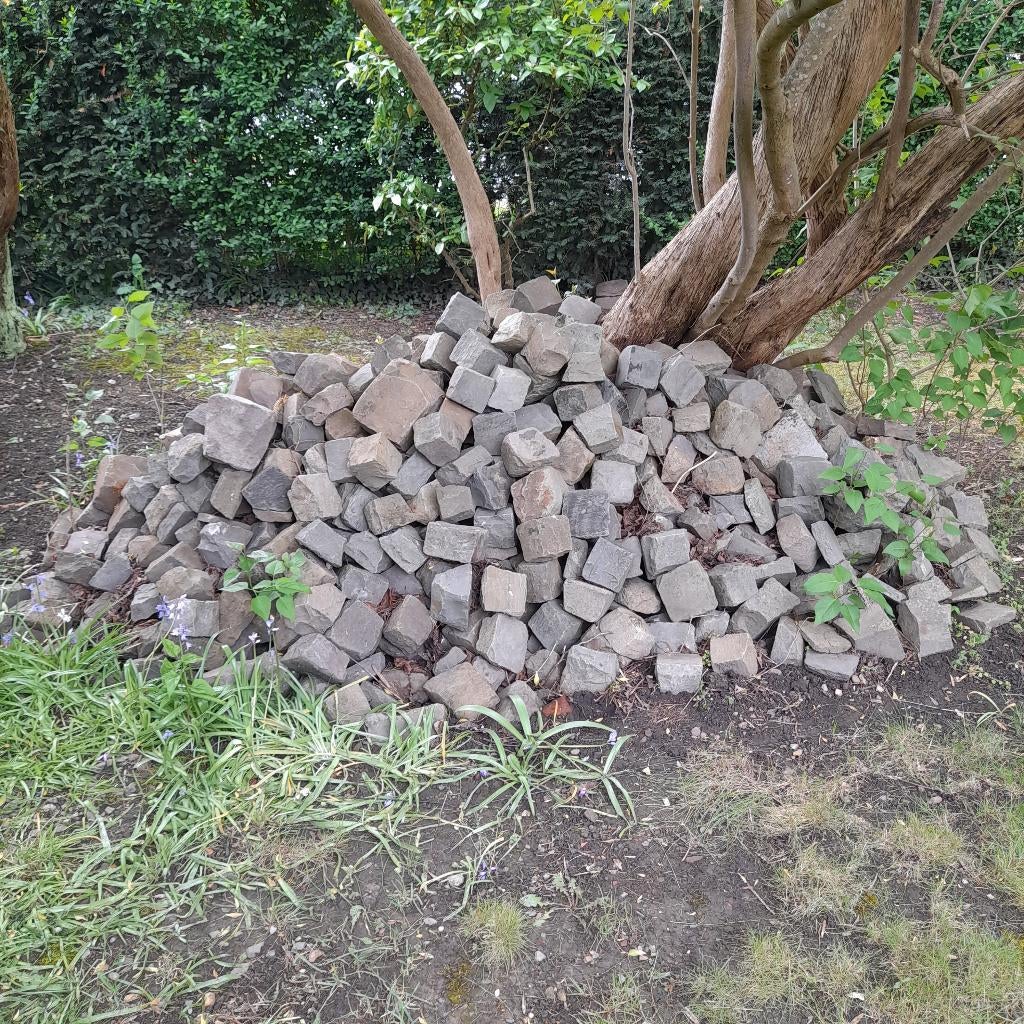pave du rue, Jardin & Terrasse, Utilisé, Enlèvement, Pierre naturelle, 5 à 10 m²