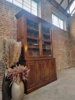 Eiken buffetkast/vitrinekast GRATIS LEVERING, Huis en Inrichting, Kasten | Buffetkasten, Ophalen, Met deur(en), 50 tot 75 cm, Flamant