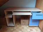 Stevige bureau op wieltjes + eventueel stoel, Huis en Inrichting, Bureaus, Ophalen, Met wielen, Gebruikt, Bureau