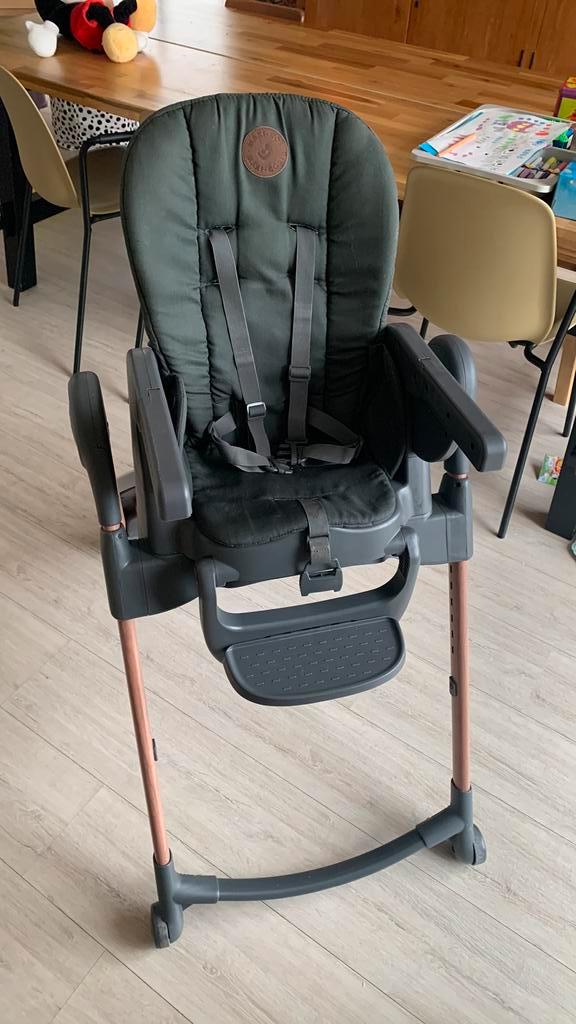 Eetstoel maxi cosi, Kinderen en Baby's, Kinderstoelen, Gebruikt, Meegroeistoel, Aanschuifbaar, Afneembaar eetblad, Gordel(s), Stoelverkleiner