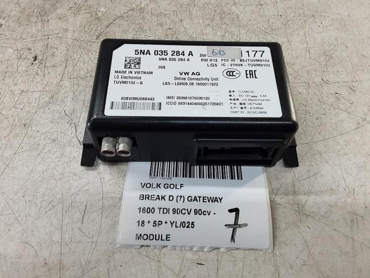 COMPUTER Volkswagen Golf VII Variant (AUVV) (5NA035284A), Auto-onderdelen, Elektronica en Kabels, Volkswagen, Gebruikt