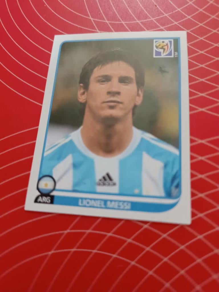 Sticker Messi WK 2010 Argentijn, Verzamelen, Sportartikelen en Voetbal, Ophalen of Verzenden