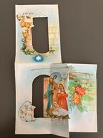 Oude KERSTkaart met reliëf., Verzamelen, Postkaarten | Themakaarten, Ophalen of Verzenden