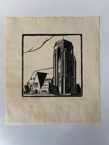 Oscar Bronckaers - gravure Kerk Eisden 15/50
