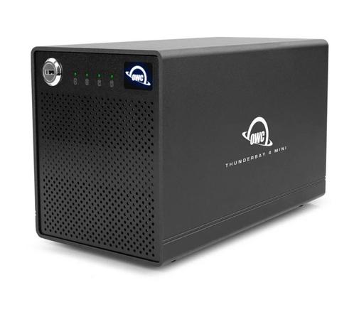 OWC Thunderbay 4 mini, Thunderbolt 2 RAID (incl. 3,5 TB SSD), Computers en Software, Harde schijven, Gebruikt, Extern, SSD, Thunderbolt