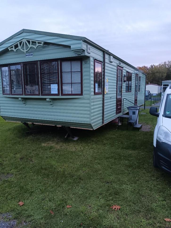 stacaravan te koop, Caravans en Kamperen, Stacaravans, tot en met 4, Ophalen