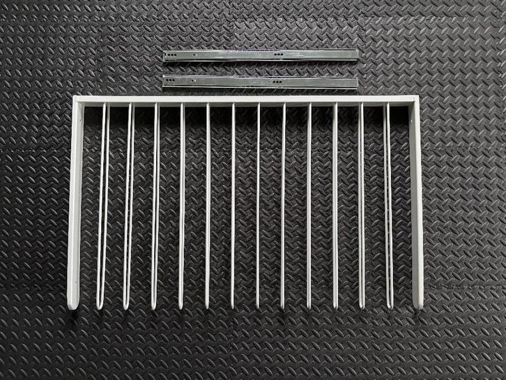 IKEA KOMPLEMENT Uittrekbare Broekhouder – 100 x 58 cm - wit, Huis en Inrichting, Kasten | Kleerkasten, Zo goed als nieuw, Minder dan 100 cm