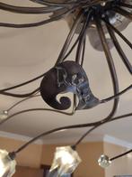 Plafondlamp XXL, metaal en glas, Huis en Inrichting, Lampen | Plafondlampen, Ophalen, Nieuw, Glas