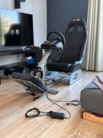 Volant Logitech + pedales + siège simracing playseat, Games en Spelcomputers, Ophalen, Zo goed als nieuw