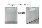 Vitre pour douche à l’italienne, Ophalen, Gebruikt, Douche