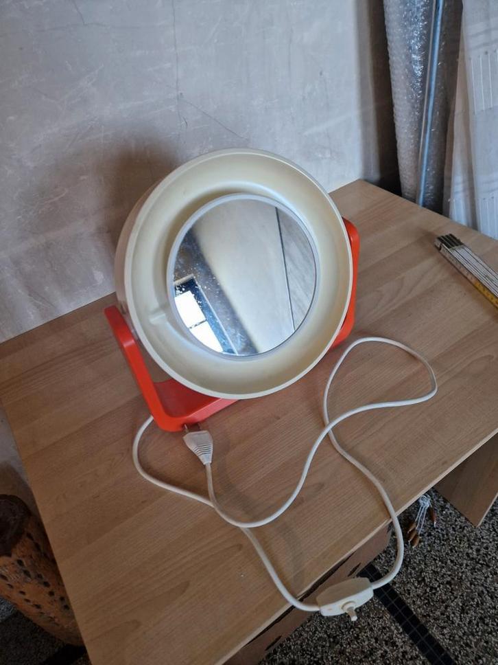 Vintage Miroir Alibert Spaceage W93, Huis en Inrichting, Badkamer | Badkamermeubels, Gebruikt, Ophalen of Verzenden