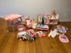 baby born pop met héél veel toebehoren en extra poppen, Kinderen en Baby's, Ophalen, Zo goed als nieuw, Babypop