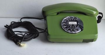 Joli ancien téléphone vintage vert avec compteur (rare) beschikbaar voor biedingen
