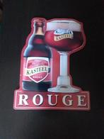 Kasteelbier reclamebord Rouge, Verzamelen, Merken en Reclamevoorwerpen, Ophalen, Reclamebord