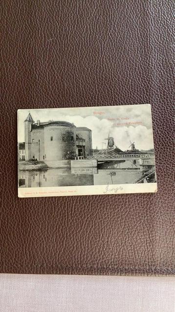 Oude postkaart 1904 brugge porte  St.Croix et anciens rempa, Enlèvement