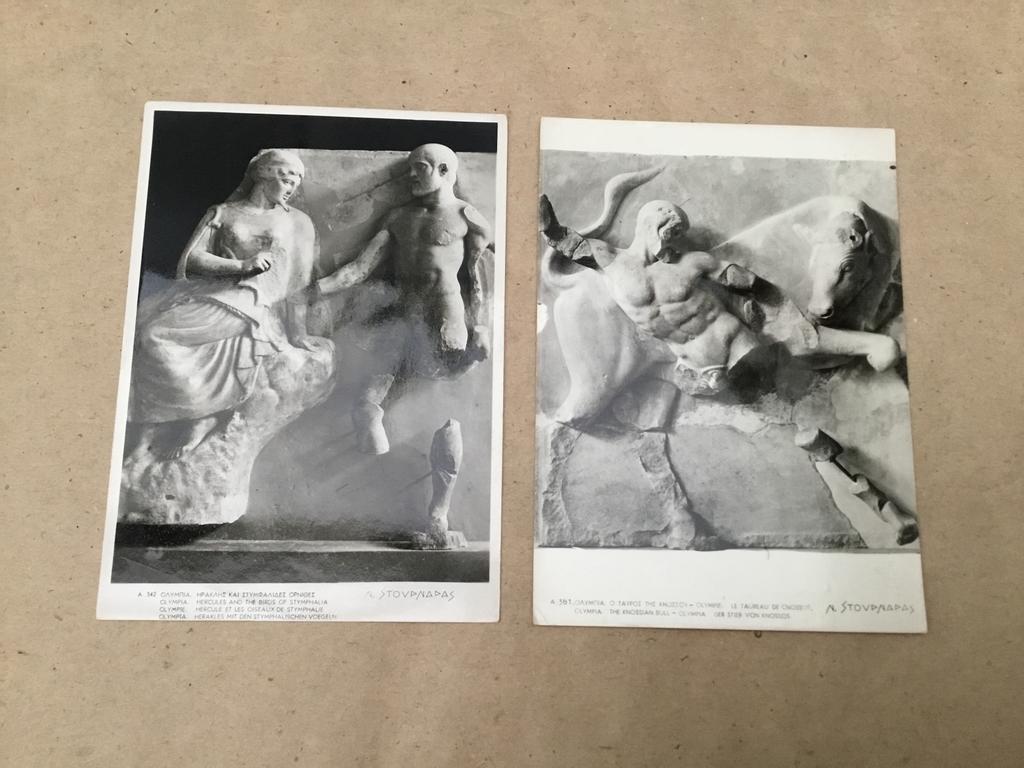 Deux cartes postales, photos de la Grèce par Nick Stournaras, Enlèvement ou Envoi