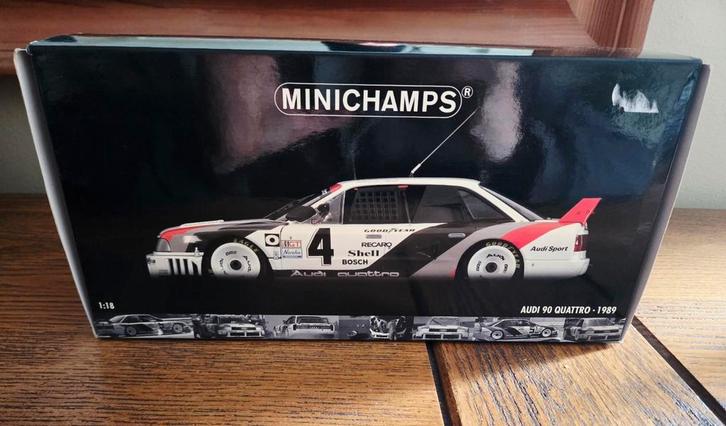 Audi 90 Quattro IMSA Minichamps 1/18, Hobby en Vrije tijd, Modelauto's | 1:18, Zo goed als nieuw, Auto, Burago, Ophalen of Verzenden