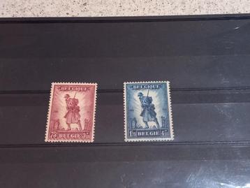 Verschillende Belgische postzegels beschikbaar voor biedingen