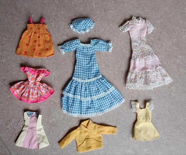 Vintage Kledij Sindy en Petra, Verzamelen, Poppen, Gebruikt, Ophalen of Verzenden