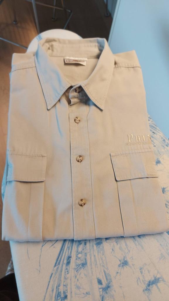 Safari hemd - XXL - Katoen - prima staat, Kleding | Heren, Overhemden, Zo goed als nieuw, Overige halswijdtes, Grijs, Ophalen of Verzenden