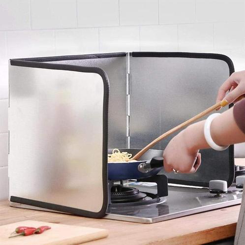 Inklapbare keuken fornuis spatwand RVS, Huis en Inrichting, Keuken | Keukenbenodigdheden, Ophalen