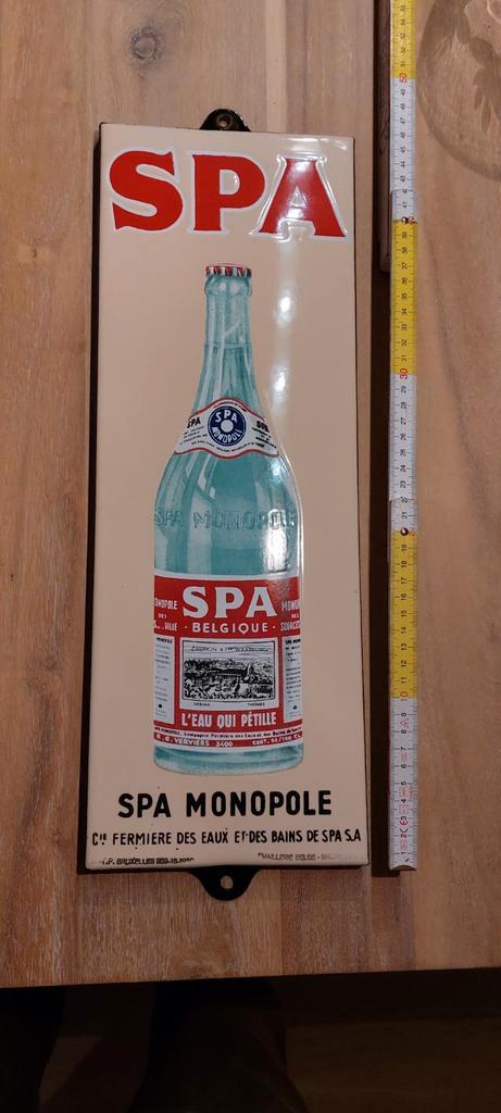 Mint staat email kleine SPA fles 1950, Verzamelen, Merken en Reclamevoorwerpen, Ophalen of Verzenden