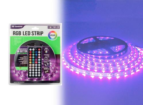 RGB Led strip 5m/150 leds/groot kleurenpalet & lichteffecten, Huis en Inrichting, Lampen | Kroonluchters, Nieuw, Kunststof, Ophalen