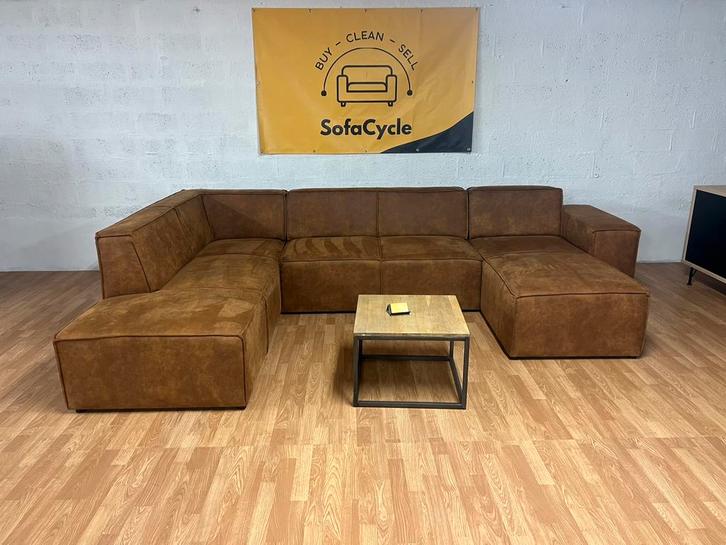 SofaCycle - Siège en U cognac - un objet spacieux et élégant, Maison & Meubles, Canapés | Repose-pieds & Poufs, Comme neuf, Enlèvement ou Envoi
