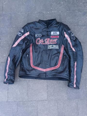 Caferacer biker-jacket leder beschikbaar voor biedingen