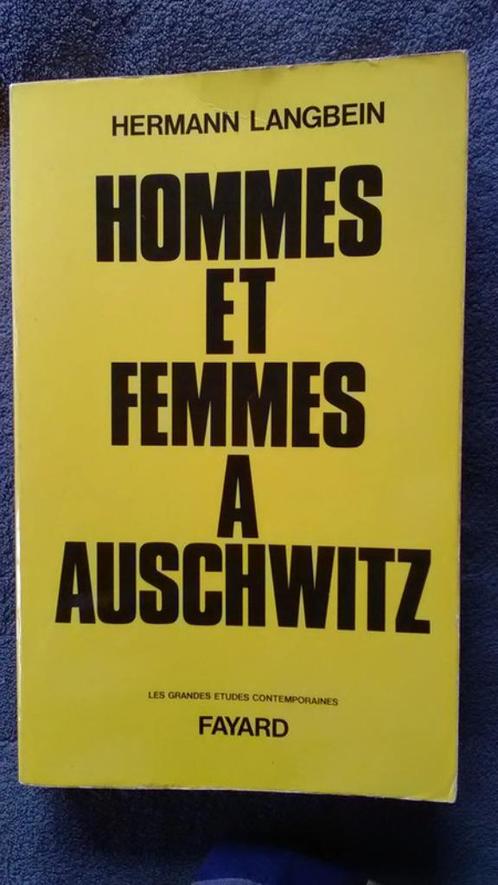 "Hommes et femmes à Auschwitz" Hermann Langbein (1975), Livres, Histoire mondiale, Utilisé, Europe, 20e siècle ou après, Enlèvement ou Envoi
