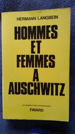 "Hommes et femmes à Auschwitz" Hermann Langbein (1975), Hermann Langbein, Utilisé, Enlèvement ou Envoi, Europe