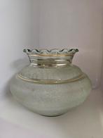 Boomse vaas groen goud	Art deco, Antiek en Kunst, Ophalen of Verzenden