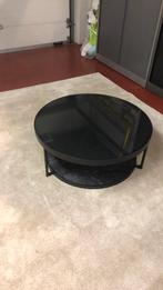 Ronde zwarte salontafel ikea, Enlèvement, Comme neuf, Rond