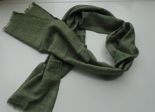 SJAAL LEGERGROEN 3 STUKS NIEUW, Kleding | Dames, Mutsen, Sjaals en Handschoenen, Nieuw, Sjaal, Ophalen of Verzenden