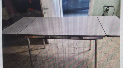 Keukentafel Eettafel stevig met 2 existenties, in 100% staat, Huis en Inrichting, Tafels | Eettafels, Gebruikt, Rechthoekig, Ophalen