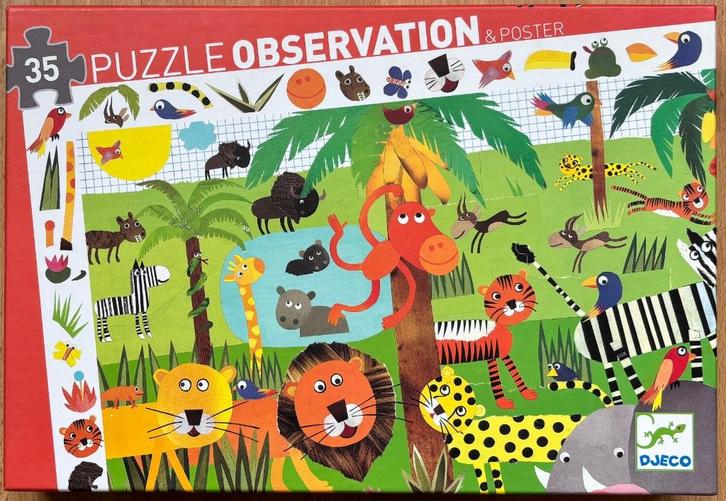 Sinterklaas tip - nieuw - leuke observatie puzzel Djeco, Kinderen en Baby's, Speelgoed | Kinderpuzzels, Zo goed als nieuw, 4 tot 6 jaar