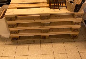 Vier nieuwe euro paletten 80cm op 120cm Afhalen Genk beschikbaar voor biedingen