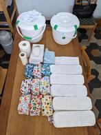 Herbruikbare luiers (Milovia) + toebehoren, Kinderen en Baby's, Babykleding | Overige, Ophalen, Gebruikt, Jongetje of Meisje